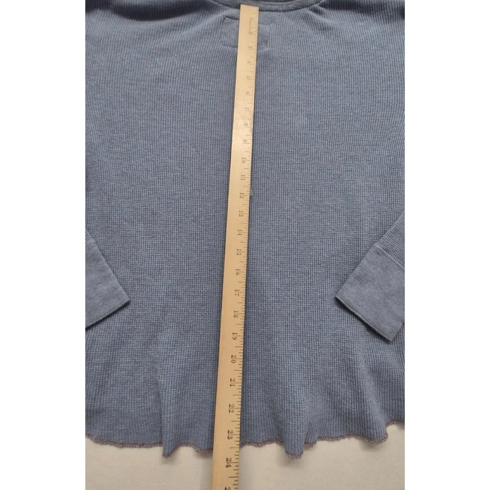 American‎ Eagle men's blue Thermal pullover long sleeve shirt sz. M Cotton